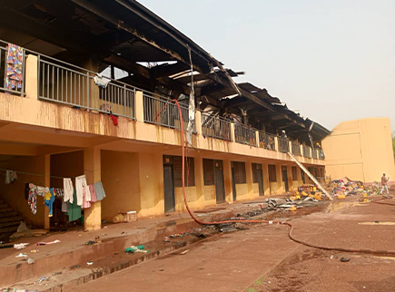 Fire razes dormitory block at NOBISCO, displaces about 900 students