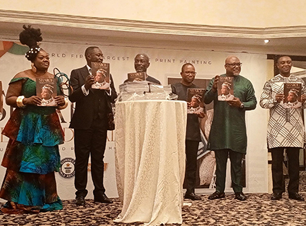 Ghanaian artist sets Guinness Record with leaf print