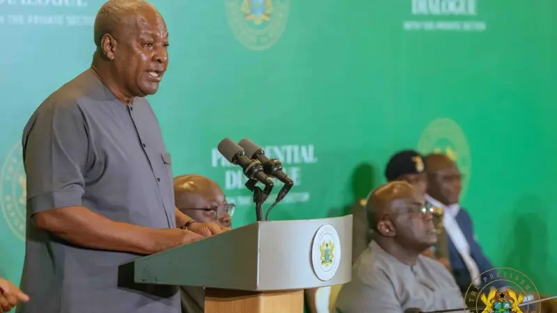 Mahama holds Presidential Dialogue with the Private Sector 