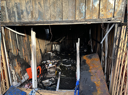 Fire ravages shops at Sakumono; eight structures affected