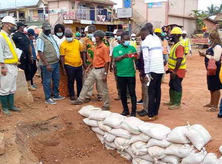 Dr Apaak inspects ongoing road construction on Gbedema-Wiaga stretch