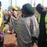 Abla Dzifa Gomashie inspects progress on CNC projects at Fijai