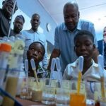 President Mahama engages pupils of Sawla D/A Primary/JHS