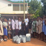 Octagon foundation presents quantities of bottled water to BECE candidates at Kenyasi