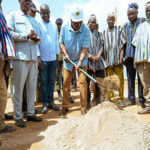 Mahama cuts sod for construction of 24-Hour Economy Market in Bole