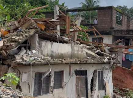 Heavy rain causes building collapse in Sekondi