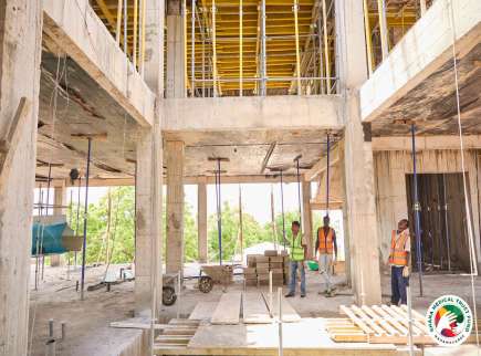 Managements of Ghana Medical Trust Fund, TTH inspect progress of work at Tamale Cardiology Centre