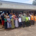 Akatsi South NADMO presents relief items to flood, rainstorm victims