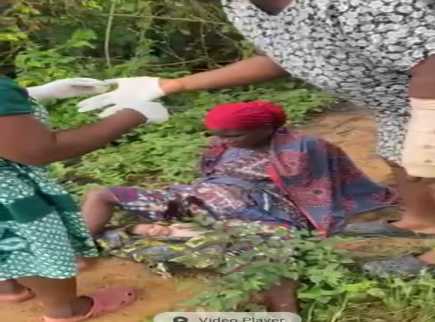 Poase-Cement Health Centre midwives deliver another baby on Butabe road