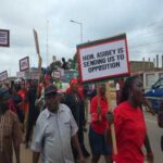 Kwadaso NDC supporters demonstrate to demand removal of MCE